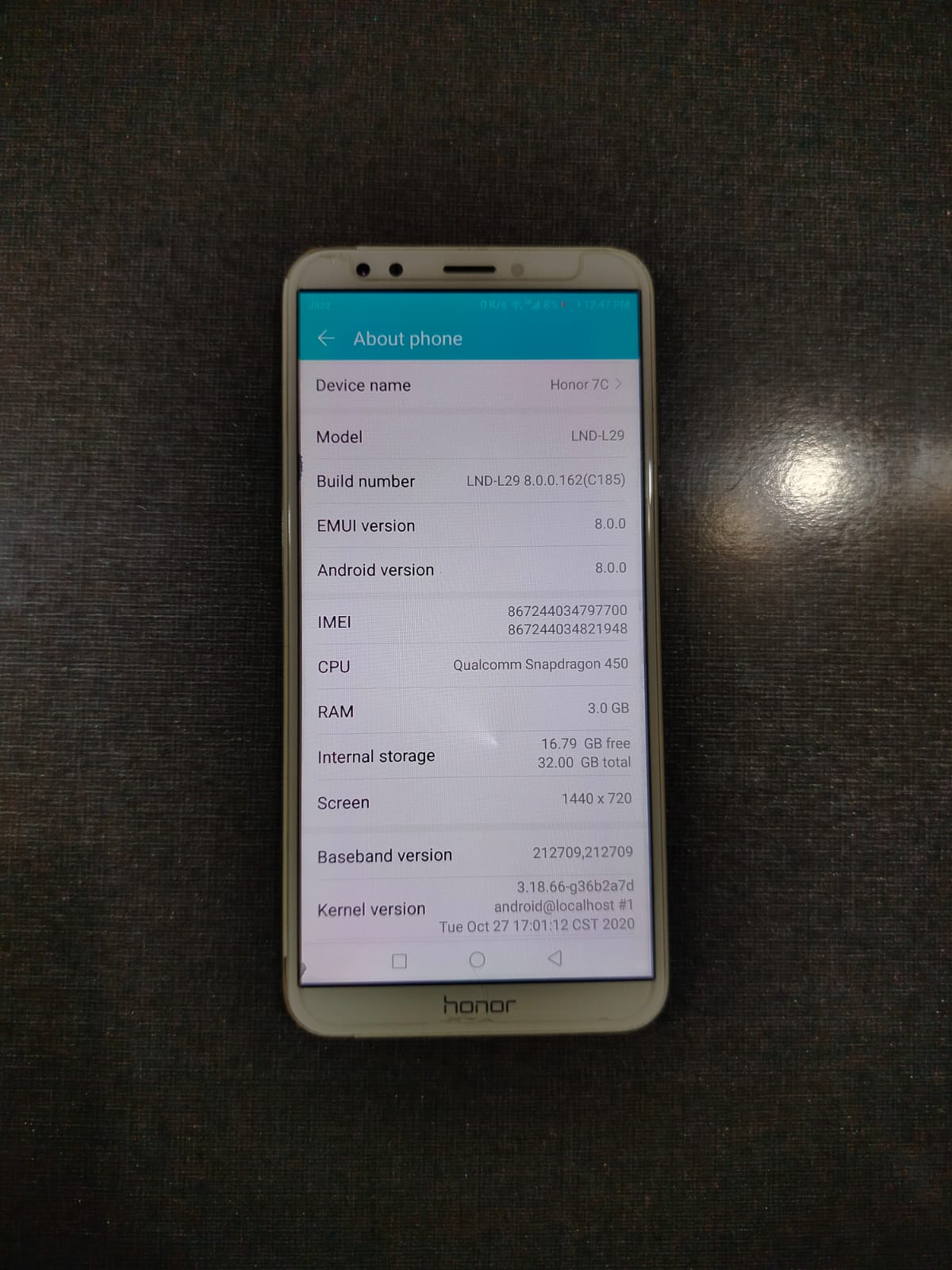 Honor 7C | 3/32